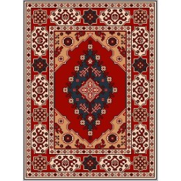 Tapis Persan Ispahan Bleu Royal 170x250 - Soie et Laine Mérinos