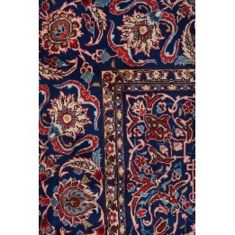 Tapis Persan Tabriz Médaillon Bordeaux 200x300 - Laine et Soie