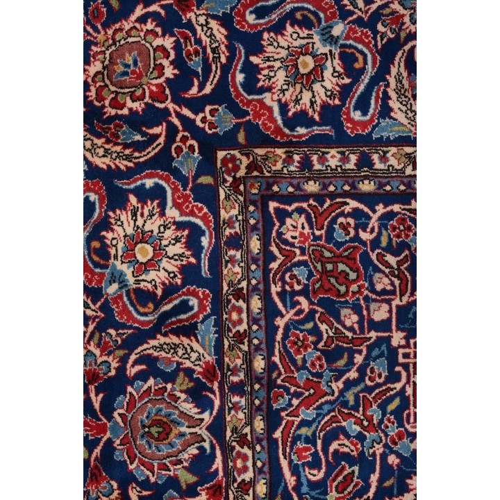 Tapis Persan Tabriz Médaillon Bordeaux 200x300 - Laine et Soie